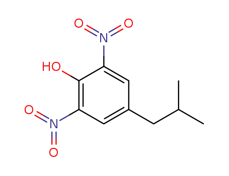 Molecular Structure of 10461-11-7 (Phenol, 4-(2-methylpropyl)-2,6-dinitro-)