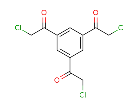 Molecular Structure of 99969-80-9 (Ethanone, 1,1',1''-(1,3,5-benzenetriyl)tris[2-chloro-)