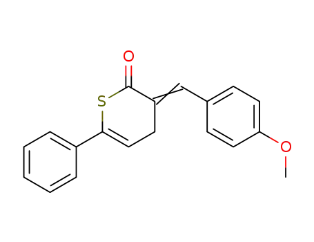 3-((Ξ)-4-methoxy-benzylidene)-6-phenyl-3,4-dihydro-thiopyran-2-one