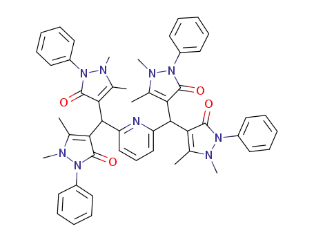 2,6-bis-[bis-(1,5-dimethyl-3-oxo-2-phenyl-2,3-dihydro-1<i>H</i>-pyrazol-4-yl)-methyl]-pyridine