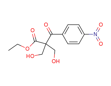 2,2-bis-hydroxymethyl-3-(4-nitro-phenyl)-3-oxo-propionic acid ethyl ester