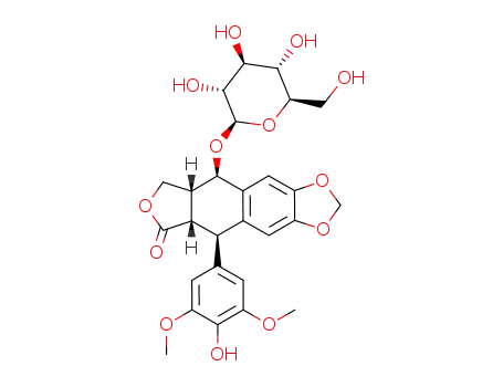 Molecular Structure of 7598-48-3 (PICROPODOPHYLLIN, 4-DEMETHYL-B-D-GLUCOSIDE)