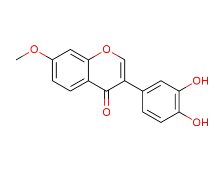 Molecular Structure of 492-24-0 (3-(3,4-dihydroxy-phenyl)-7-methoxy-chromen-4-one)