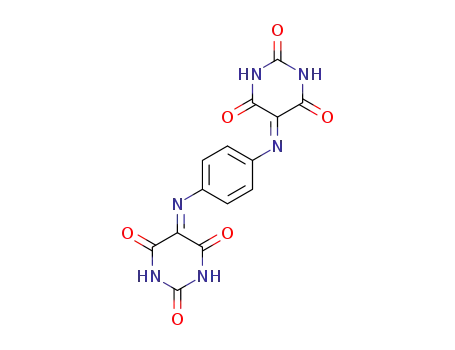 Molecular Structure of 27062-14-2 (5,5'-<i>p</i>-phenylenediimino-bis-pyrimidine-2,4,6-trione)