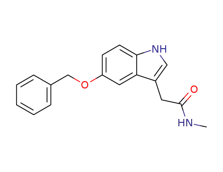 (5-benzyloxy-indol-3-yl)-acetic acid methylamide