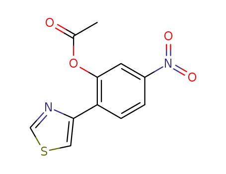 acetic acid-(5-nitro-2-thiazol-4-yl-phenyl ester)