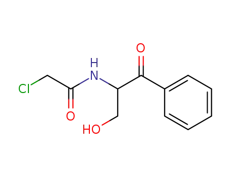 chloro-acetic acid-(1-hydroxymethyl-2-oxo-2-phenyl-ethylamide)
