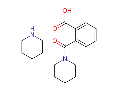 Molecular Structure of 127909-50-6 (2-(piperidine-1-carbonyl)-benzoic acid ; compound with piperidine)