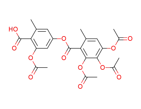 2-acetoxy-6-methyl-4-(2,3,4-triacetoxy-6-methyl-benzoyloxy)-benzoic acid