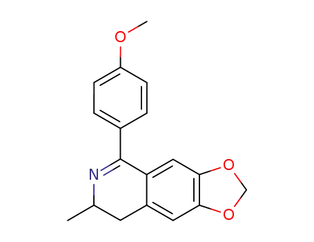 5-(4-methoxy-phenyl)-7-methyl-7,8-dihydro-[1,3]dioxolo[4,5-<i>g</i>]isoquinoline