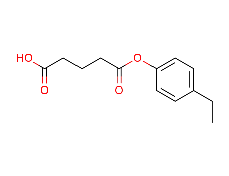 Molecular Structure of 109129-24-0 (glutaric acid mono-(4-ethyl-phenyl ester))