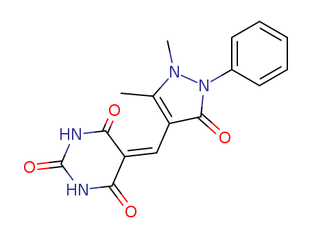 2,4,6(1H,3H,5H)-Pyrimidinetrione, 5-[(2,3-dihydro-1,5-dimethyl-3-oxo-2-phenyl-1H-pyrazol-4-yl)methylene]-