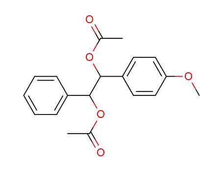 α-phenyl-α'-(4-methoxy-phenyl)-ethylene glycol diacetate