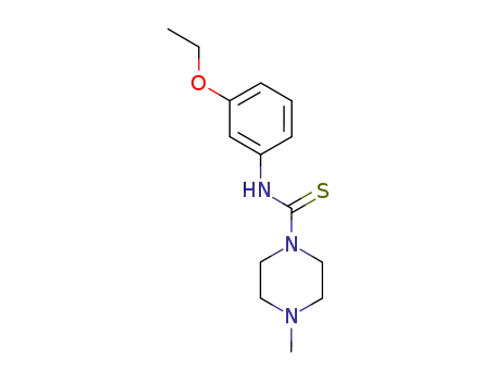 4-methyl-piperazine-1-carbothioic acid <i>m</i>-phenetidide