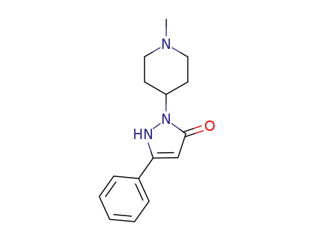 2-(1-methyl-piperidin-4-yl)-5-phenyl-1,2-dihydro-pyrazol-3-one