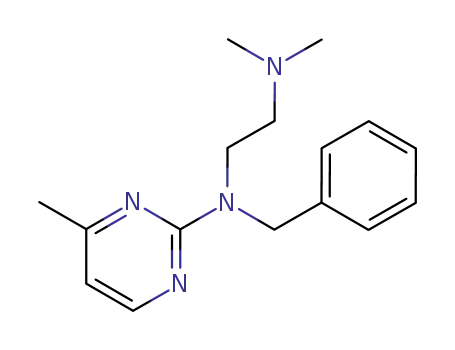 Molecular Structure of 116028-84-3 (<i>N</i>'-benzyl-<i>N</i>,<i>N</i>-dimethyl-<i>N</i>'-(4-methyl-pyrimidin-2-yl)-ethane-1,2-diamine)