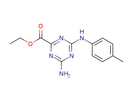4-amino-6-(4-methyl-anilino)-[1,3,5]triazine-2-carboxylic acid ethyl ester