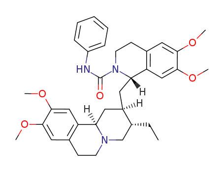 Molecular Structure of 106066-83-5 (<i>rac</i>-10,11,6',7'-tetramethoxy-emetan-2'-carboxylic acid anilide)