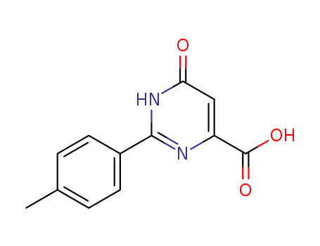 6-oxo-2-<i>p</i>-tolyl-1,6-dihydro-pyrimidine-4-carboxylic acid