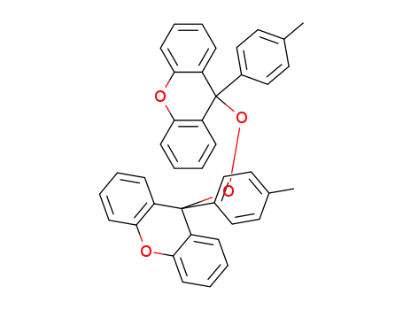 Molecular Structure of 103019-25-6 (9H-Xanthene, 9,9'-dioxybis[9-(4-methylphenyl)-)