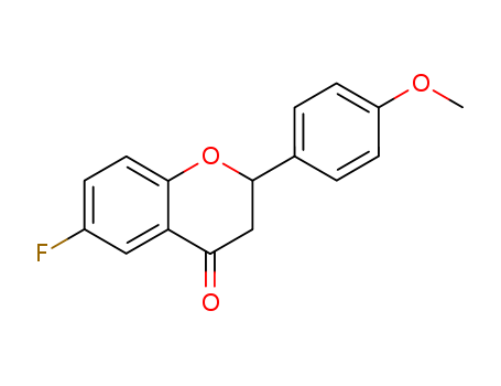 4H-1-Benzopyran-4-one, 6-fluoro-2,3-dihydro-2-(4-methoxyphenyl)-
