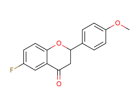 4H-1-Benzopyran-4-one, 6-fluoro-2,3-dihydro-2-(4-methoxyphenyl)-