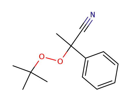 2-<i>tert</i>-butylperoxy-2-phenyl-propionitrile