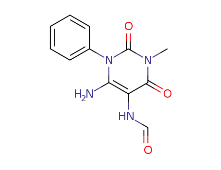 <i>N</i>-(6-amino-3-methyl-2,4-dioxo-1-phenyl-1,2,3,4-tetrahydro-pyrimidin-5-yl)-formamide