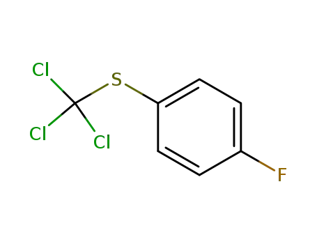 Molecular Structure of 461-83-6 ((4-fluoro-phenyl)-trichloromethyl sulfide)