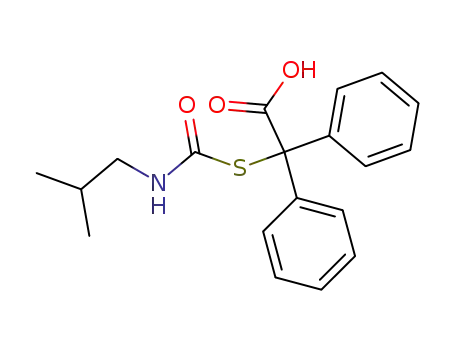 isobutylcarbamoylsulfanyl-diphenyl-acetic acid