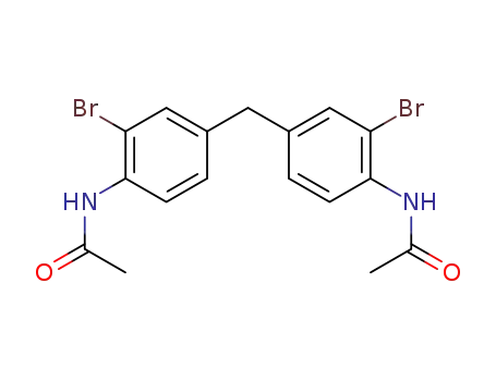 Molecular Structure of 184170-01-2 (Acetamide, N,N'-[methylenebis(2-bromo-4,1-phenylene)]bis-)