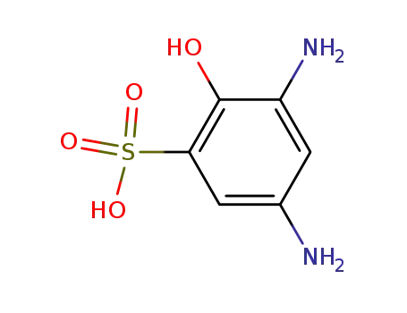 Molecular Structure of 13066-93-8 (3,5-diamino-2-hydroxy-benzenesulfonic acid)