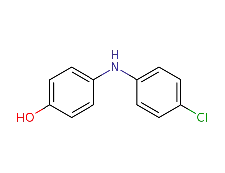 Molecular Structure of 56279-02-8 (Phenol, 4-[(4-chlorophenyl)amino]-)