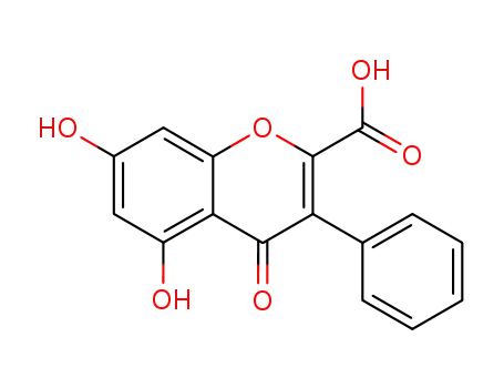 5,7-dihydroxy-4-oxo-3-phenyl-4<i>H</i>-chromene-2-carboxylic acid