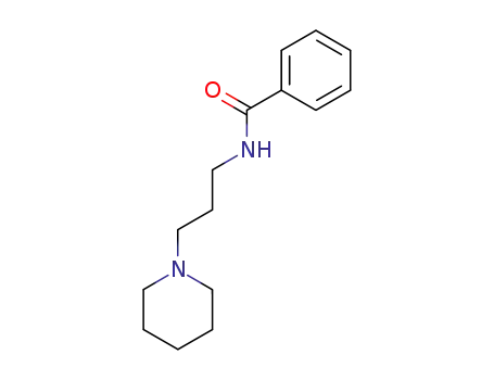 Molecular Structure of 4464-83-9 (Benzamide, N-[3-(1-piperidinyl)propyl]-)
