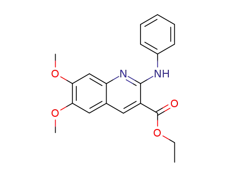 2-anilino-6,7-dimethoxy-quinoline-3-carboxylic acid ethyl ester