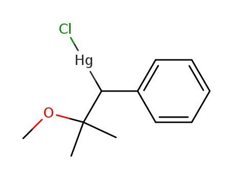 2-methoxy-2-methyl-1-phenyl-propylmercury <sup>(1+)</sup>; chloride