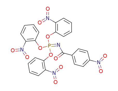 Molecular Structure of 102884-24-2 ((4-nitro-benzoyl)-imidophosphoric acid tris-(2-nitro-phenyl ester))