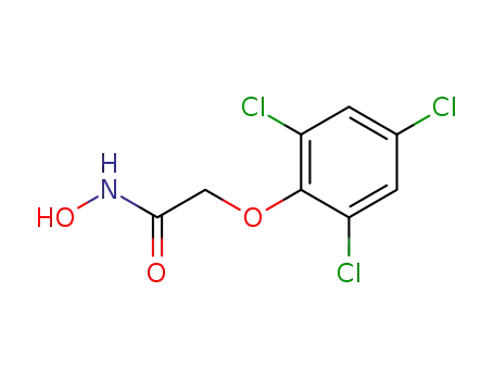 Molecular Structure of 13370-24-6 (Acetamide,N-hydroxy-2-(2,4,6-trichlorophenoxy)- )