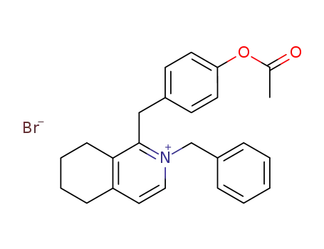 1-(4-acetoxy-benzyl)-2-benzyl-5,6,7,8-tetrahydro-isoquinolinium; bromide