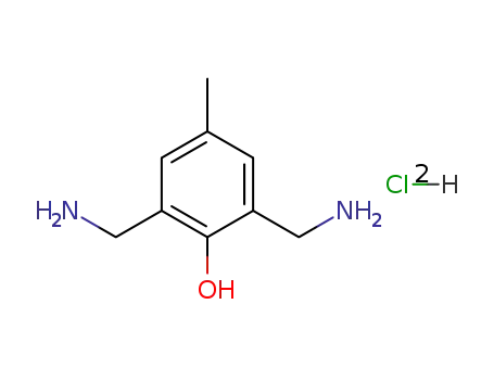 Molecular Structure of 96705-28-1 (Phenol, 2,6-bis(aminomethyl)-4-methyl-, dihydrochloride)
