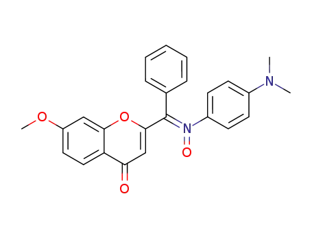 2-{α-[(4-dimethylamino-phenyl)-oxy-imino]-benzyl}-7-methoxy-chromen-4-one