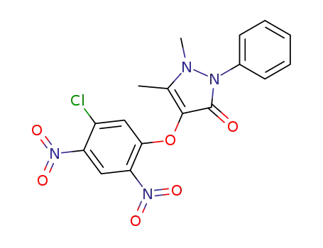 4-(5-chloro-2,4-dinitro-phenoxy)-1,5-dimethyl-2-phenyl-1,2-dihydro-pyrazol-3-one