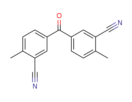 Molecular Structure of 858004-68-9 (6,6'-dimethyl-3,3'-carbonyl-di-benzonitrile)