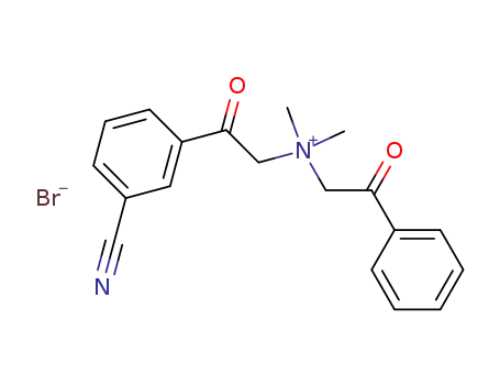 (3-cyano-phenacyl)-dimethyl-phenacyl-ammonium; bromide