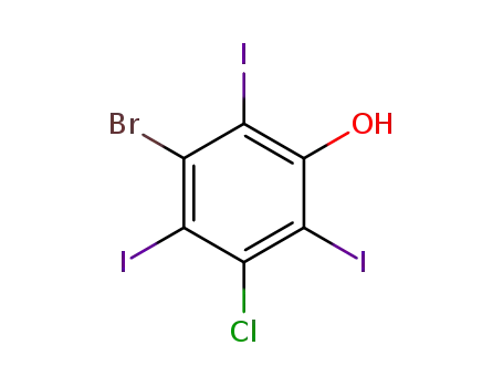 3-bromo-5-chloro-2,4,6-triiodo-phenol