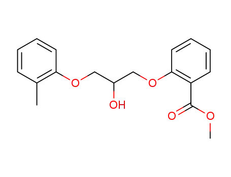 2-(2-hydroxy-3-<i>o</i>-tolyloxy-propoxy)-benzoic acid methyl ester