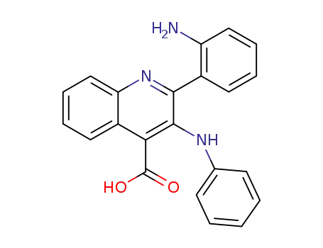 2-(2-amino-phenyl)-3-anilino-quinoline-4-carboxylic acid