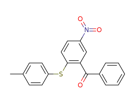 5-nitro-2-<i>p</i>-tolylsulfanyl-benzophenone
