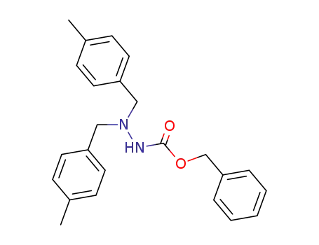 3,3-bis-(4-methyl-benzyl)-carbazic acid benzyl ester